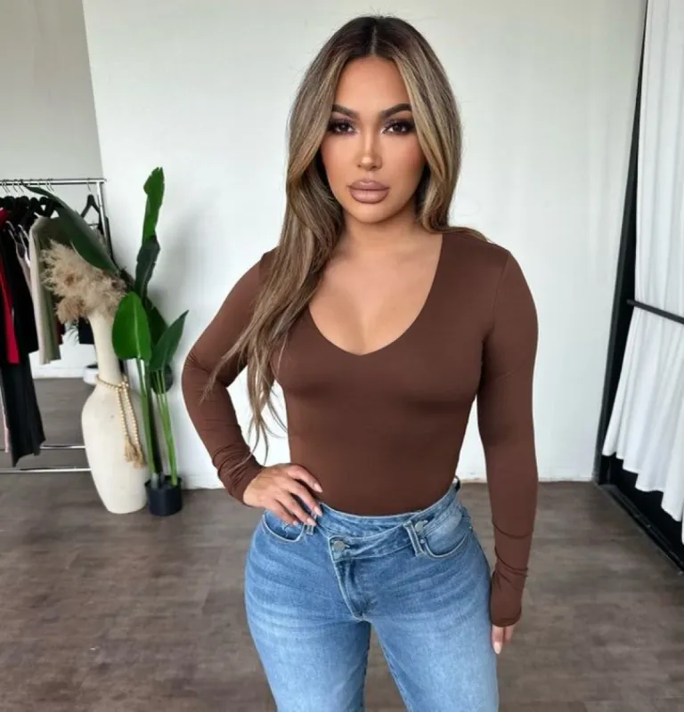 Bria Top (Brown) sold by OOTDFash
