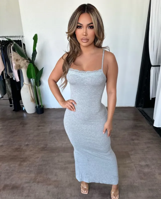 Ashlyn Dress (Heather Grey) sold by OOTDFash