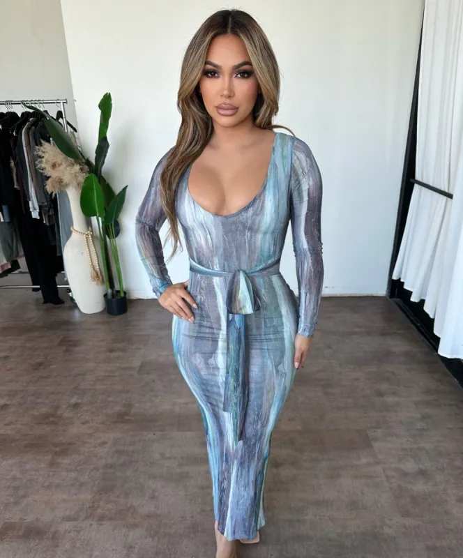 Aliza Dress (Multi) sold by OOTDFash