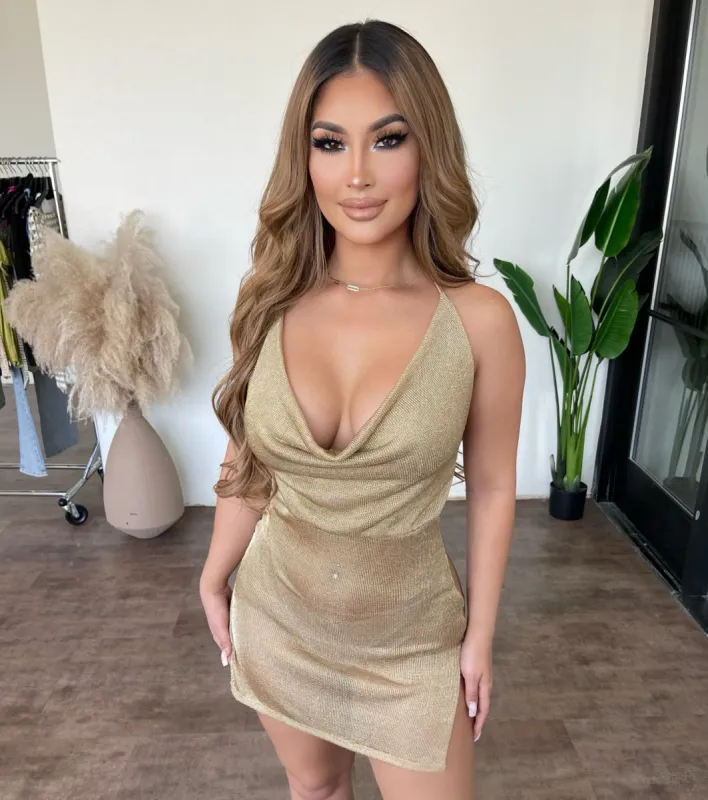 Kara Dress(Gold) sold by OOTDFash