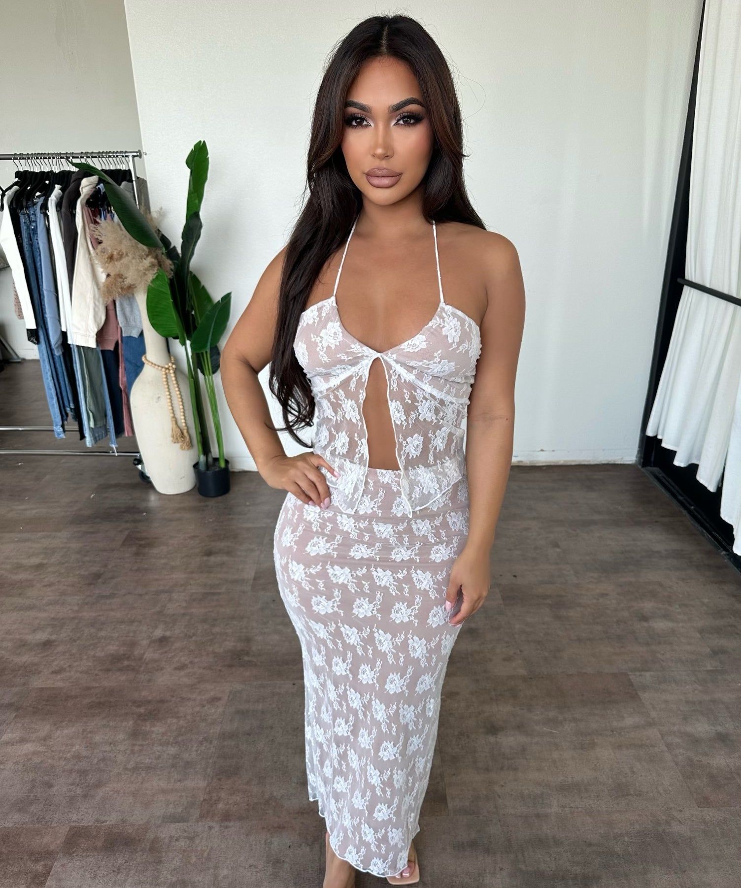 Jeniffer Lace Set (White) sold by OOTDFash