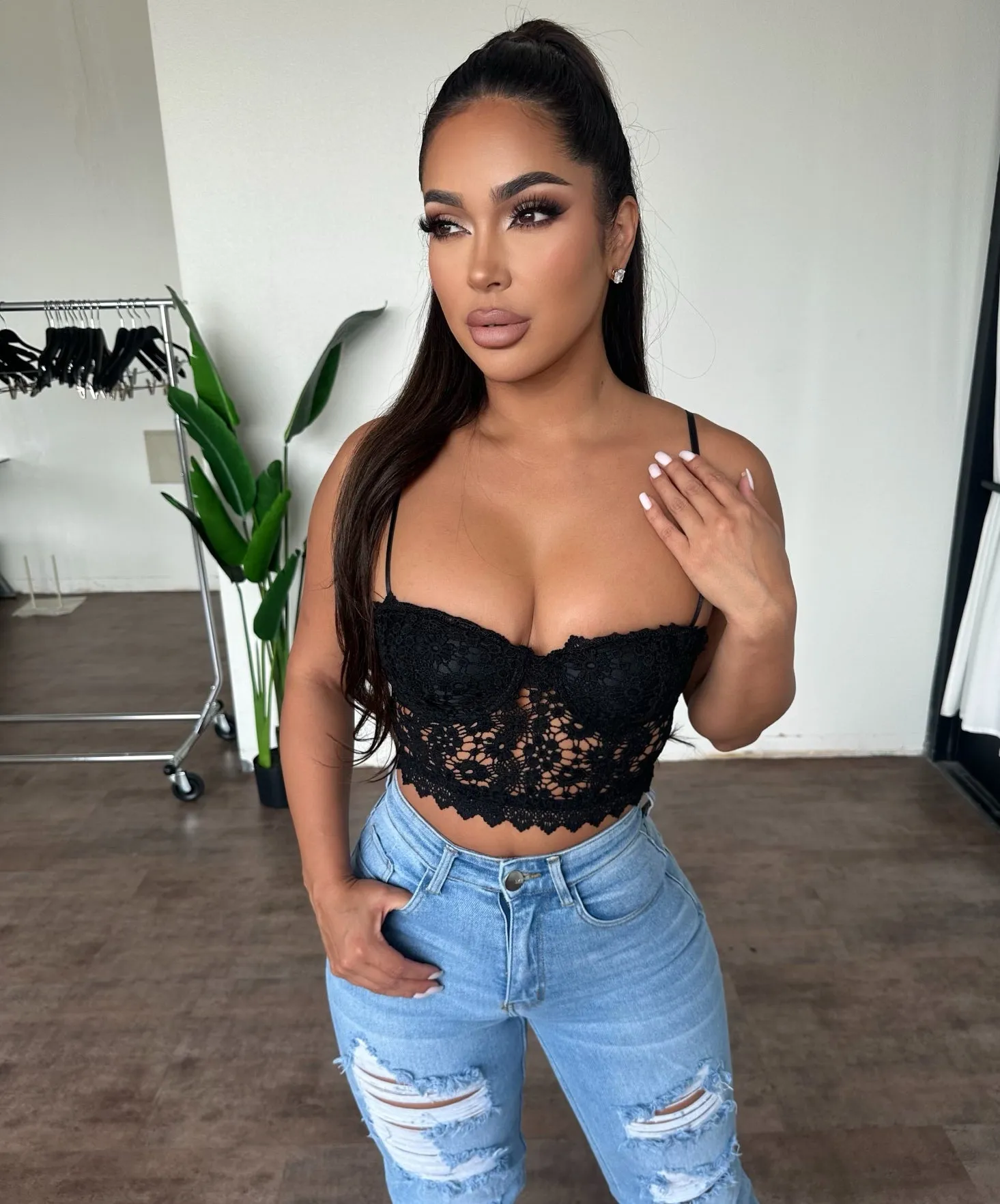 Florish Corset Top (Black) sold by OOTDFash