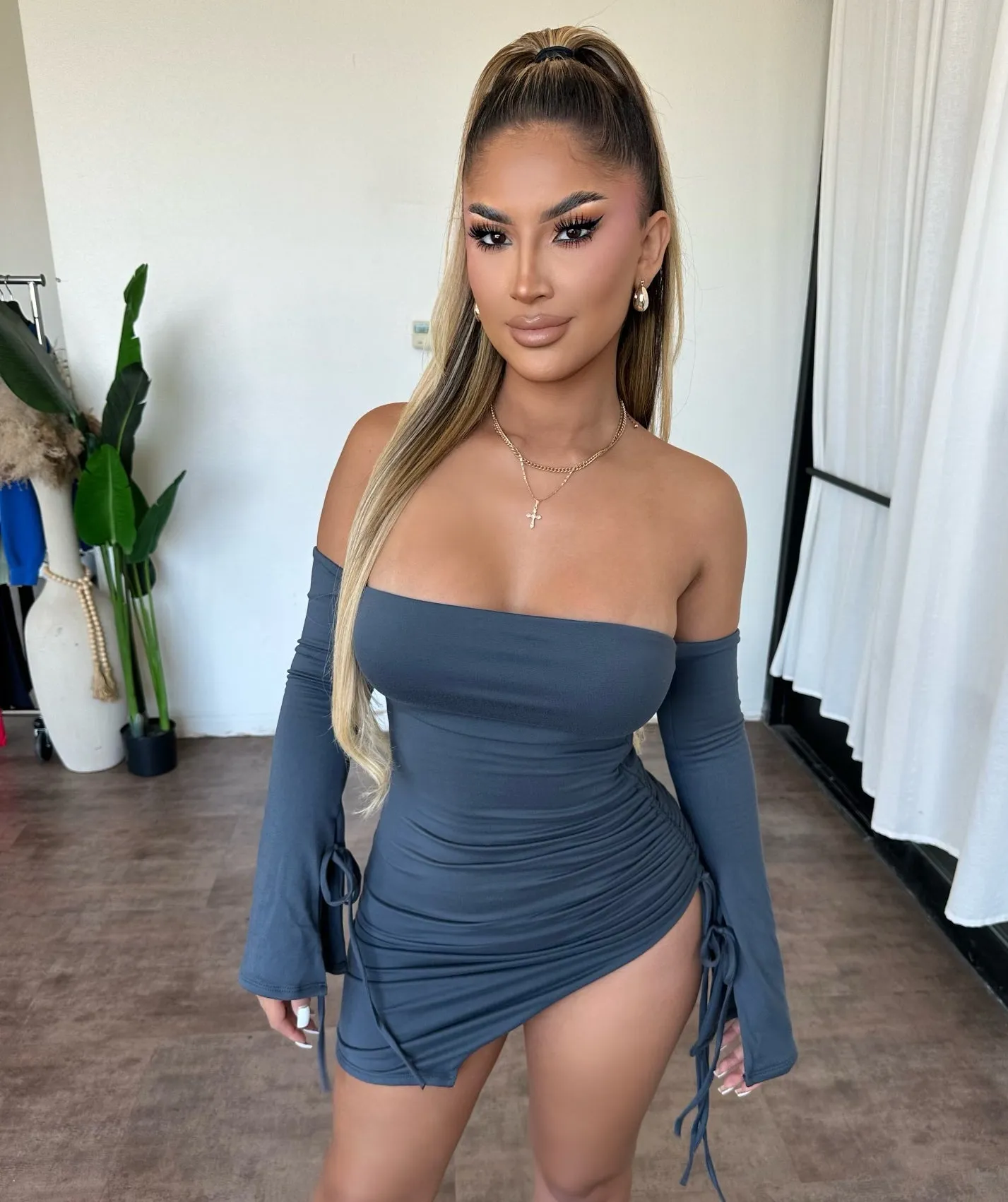 Dora Dress (Gray) sold by OOTDFash