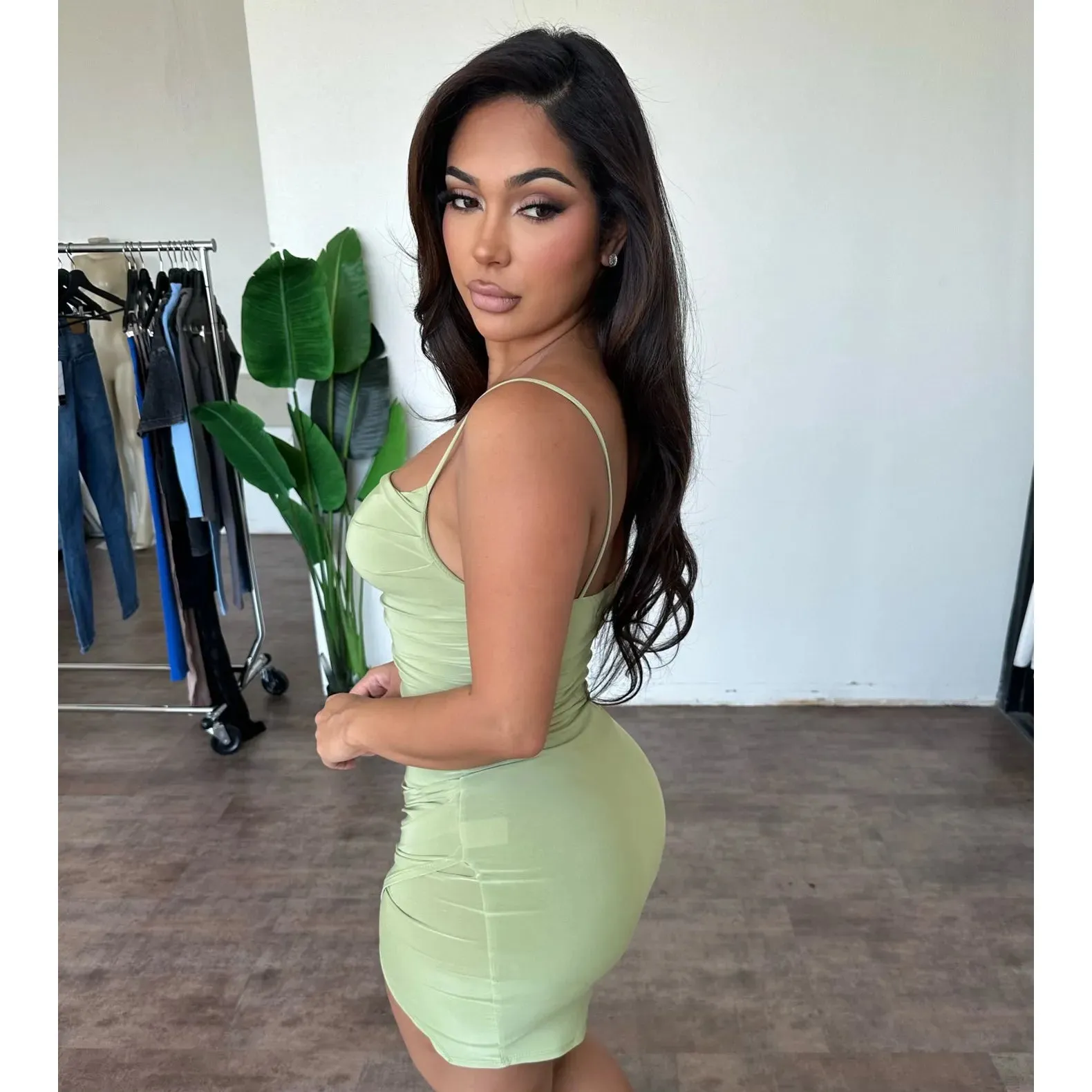 Michelle Dress (Water Grass) sold by OOTDFash product image thumbnail 2