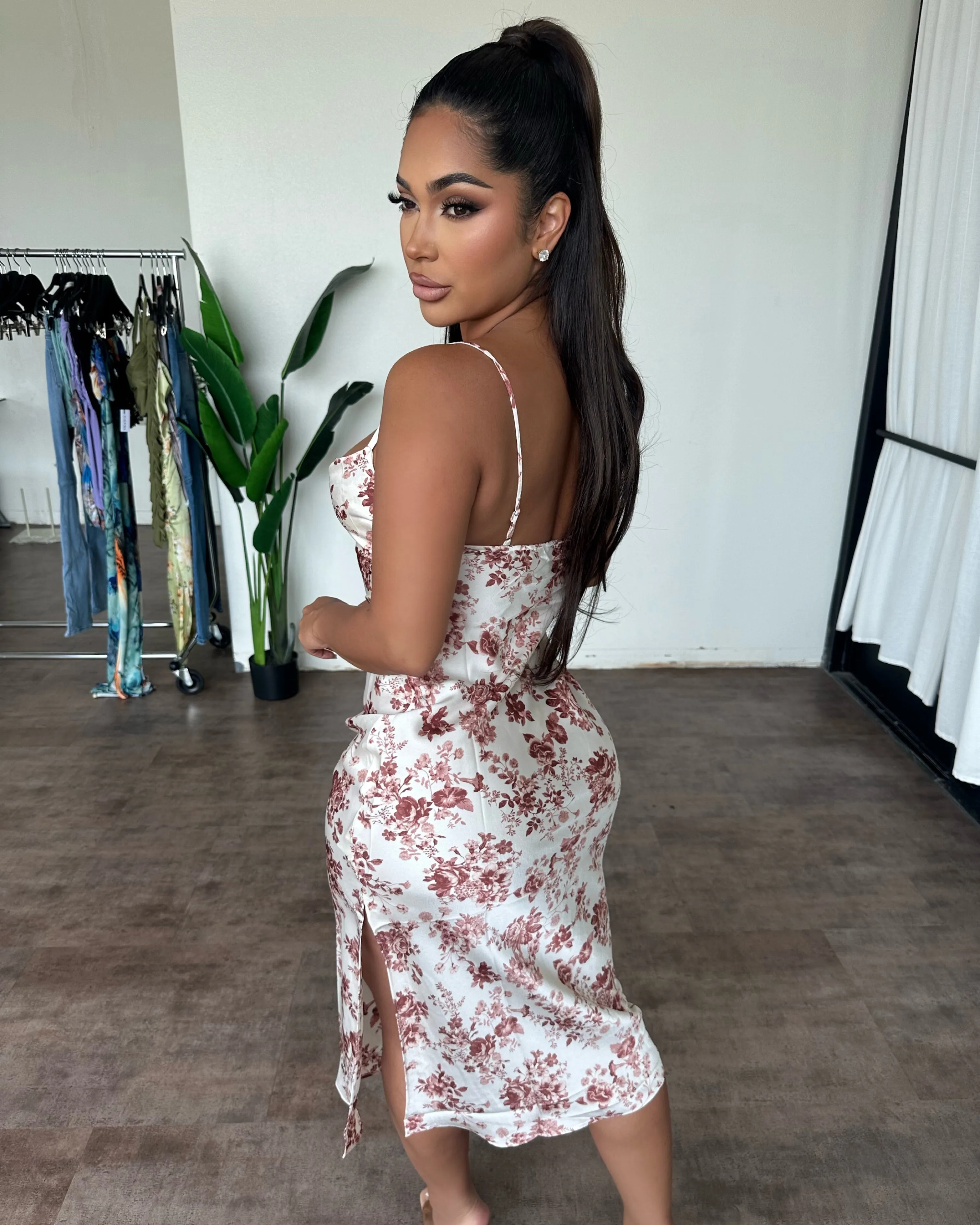 Sarah Floral Dress(Mauve) sold by OOTDFash product image thumbnail 2