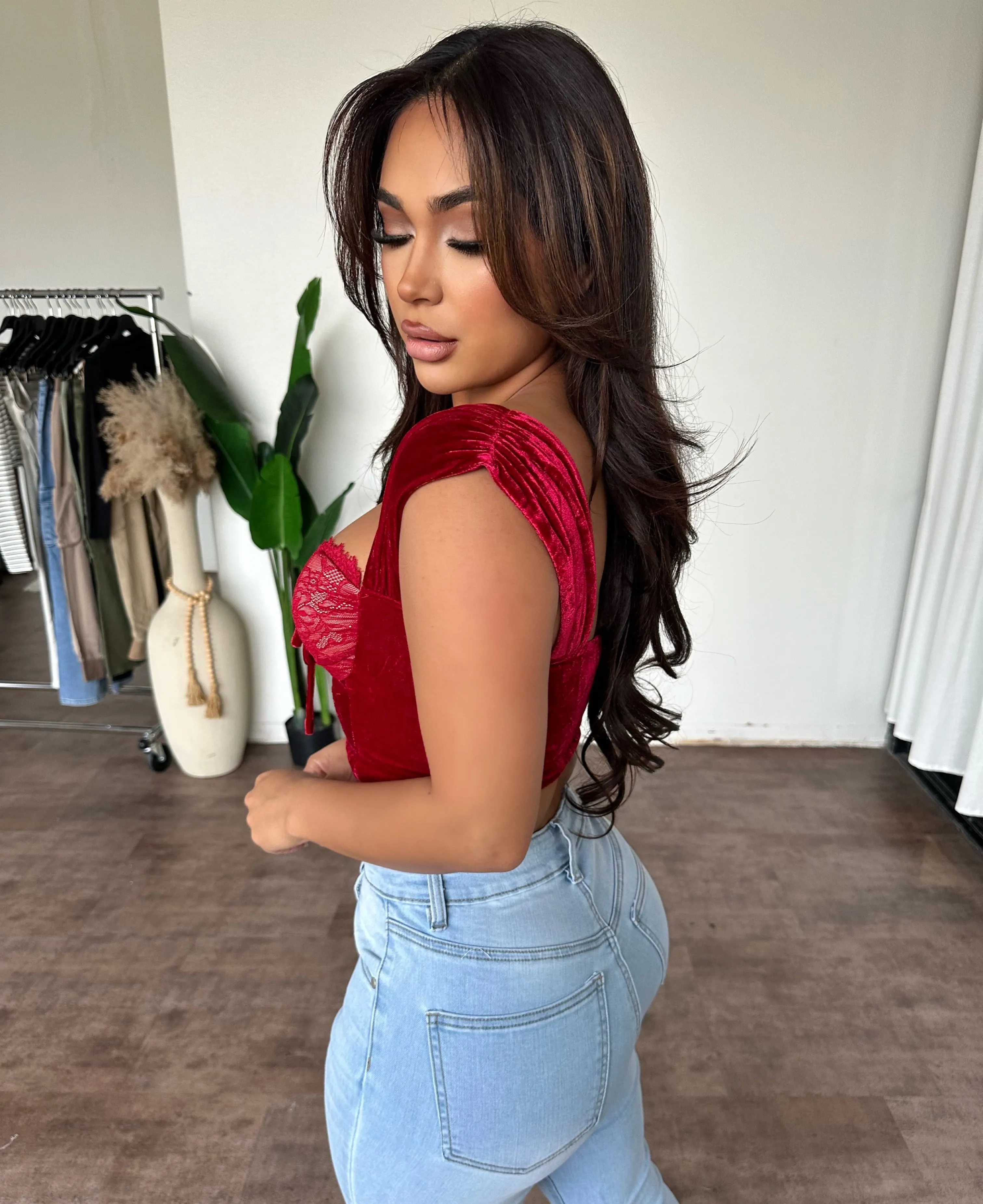 Hazel Top (Red) sold by OOTDFash product image thumbnail 2