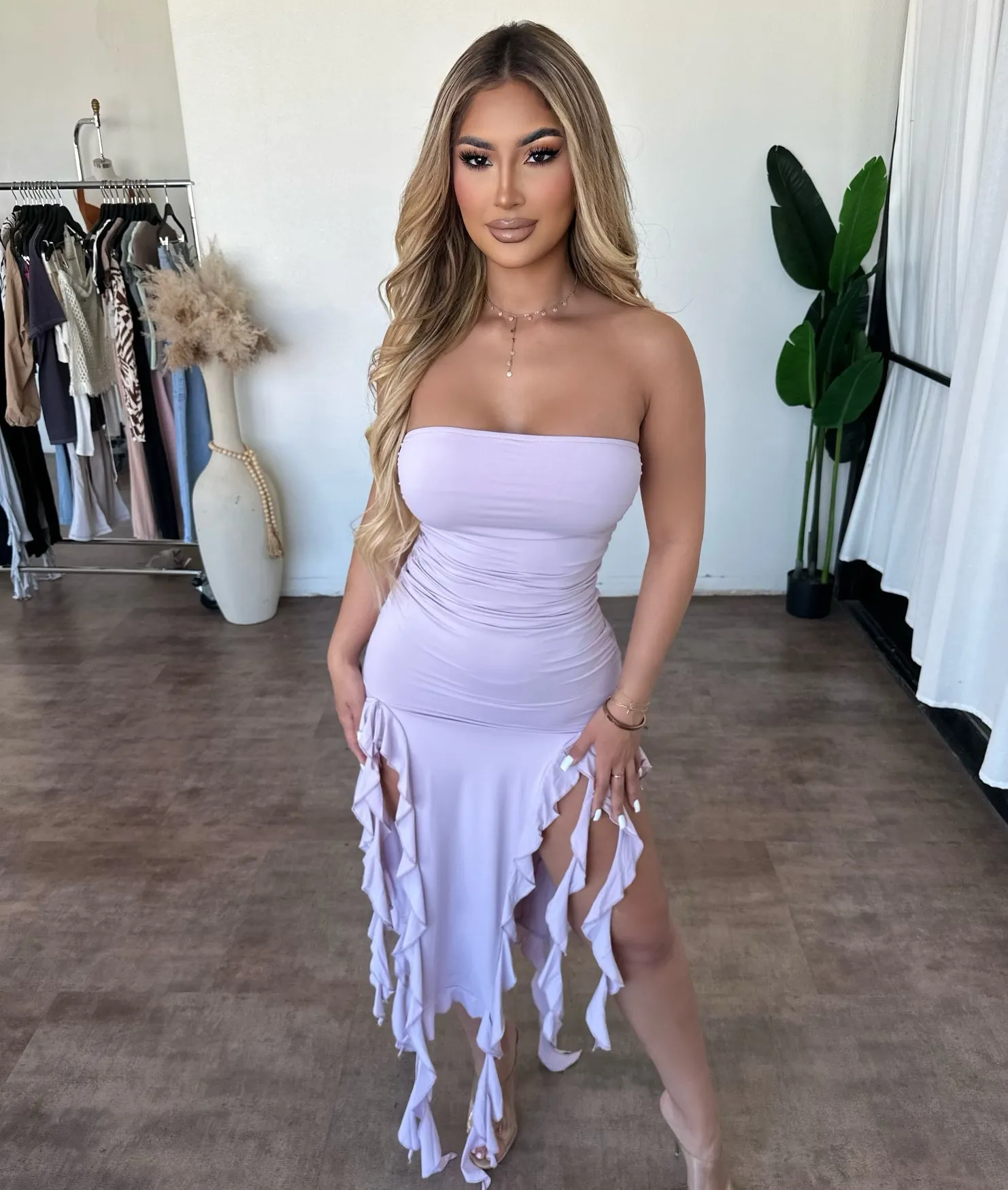 Chloe Dress (Purple) sold by OOTDFash