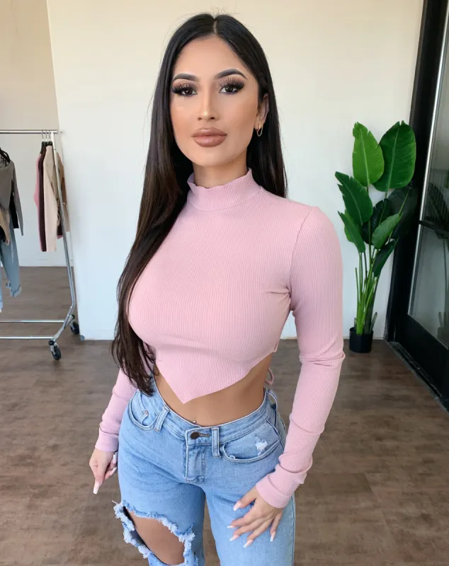 Alondra Open Back Top(Light Pink) sold by OOTDFash