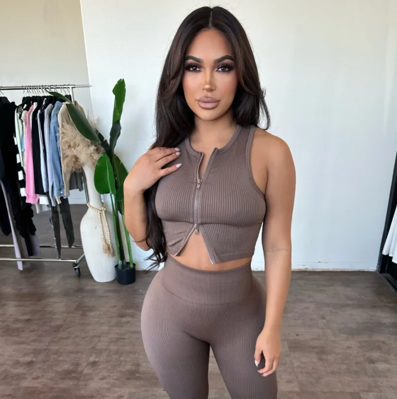 Zada Top (Brownie) sold by OOTDFash