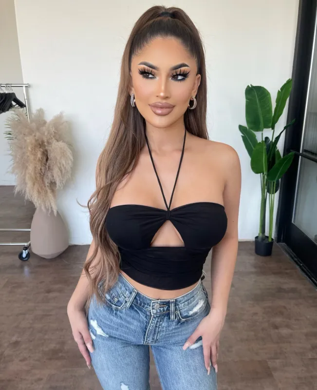 Blake Halter Top(Black) sold by OOTDFash