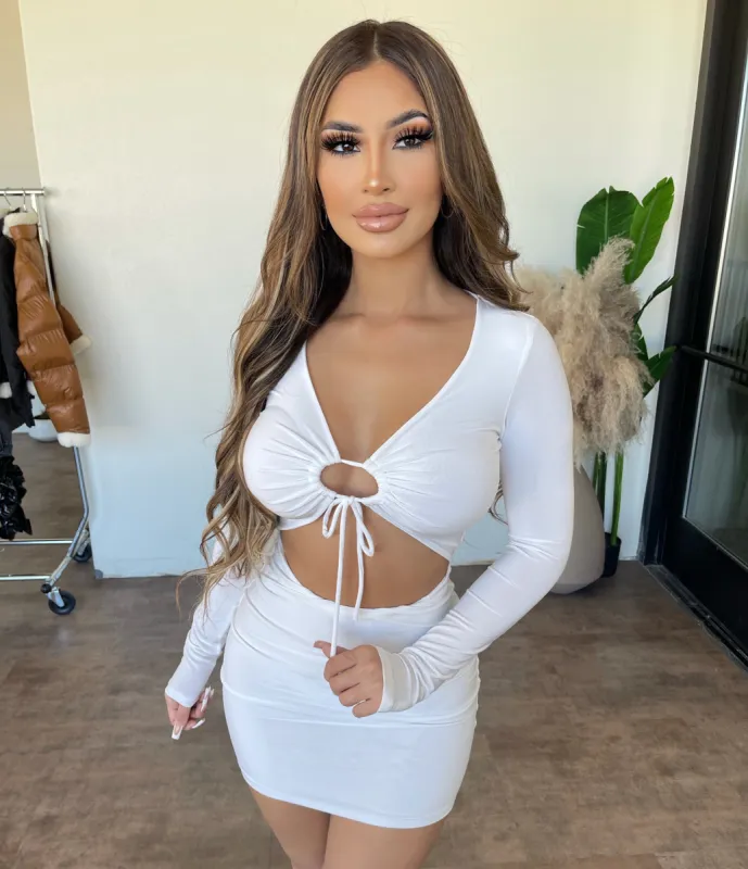 Cher Long Sleeve Dress(Purity) sold by OOTDFash