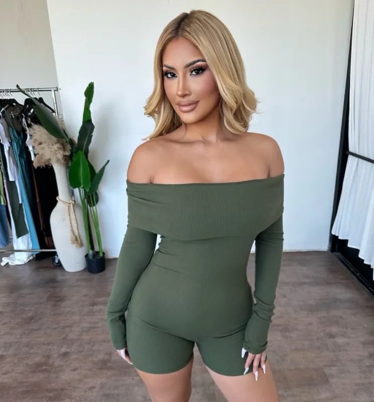 Dora Romper (Olive) sold by OOTDFash