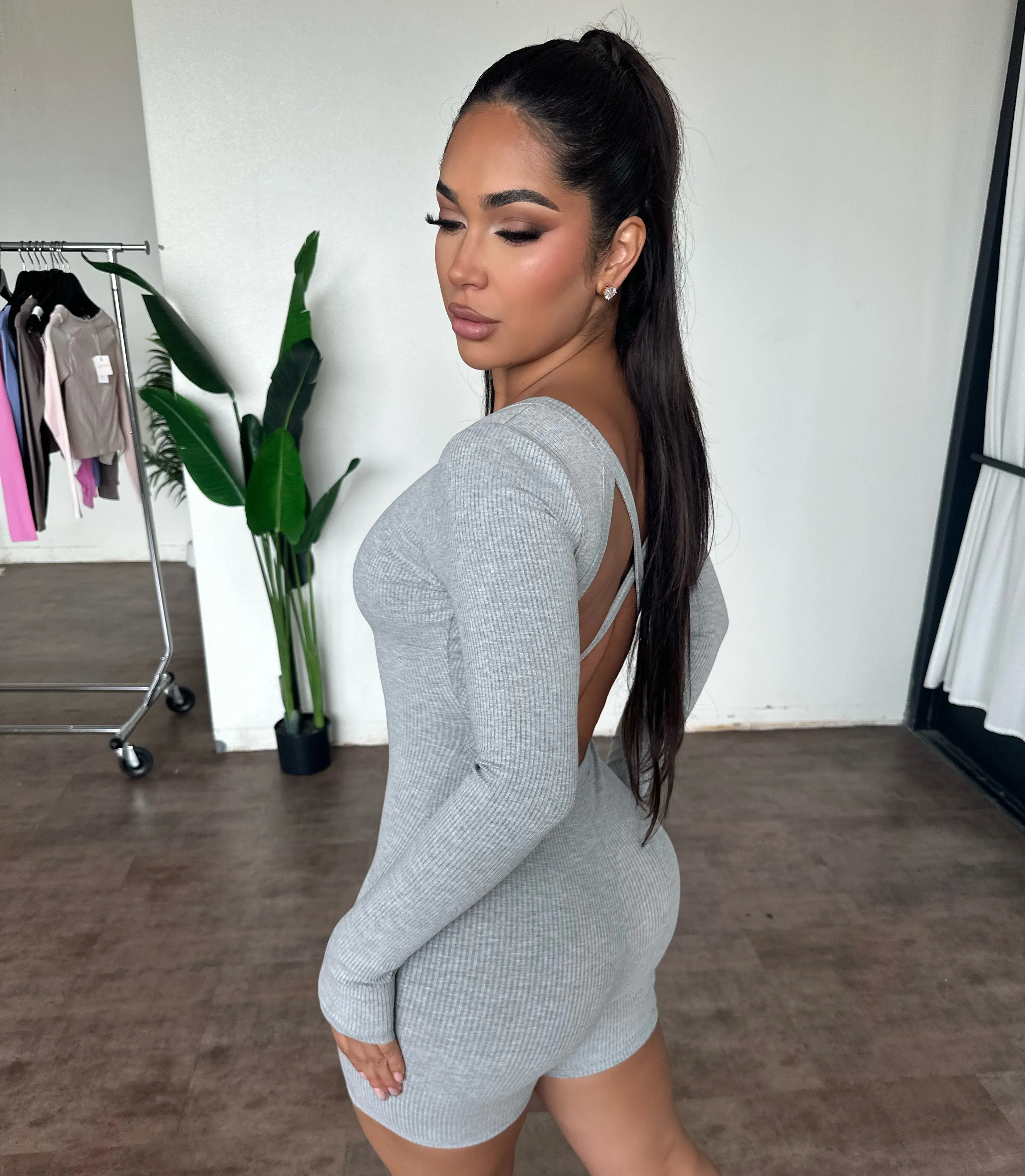 Hazel Romper (H Grey) sold by OOTDFash