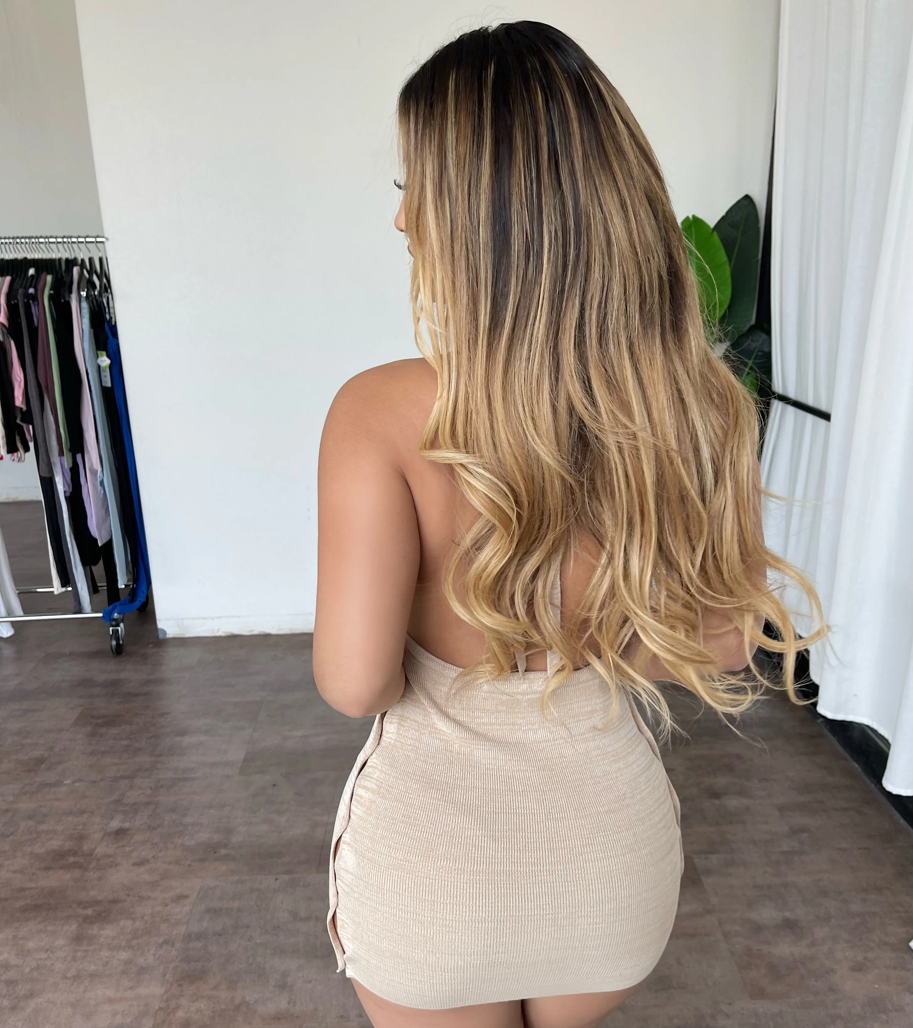 Evaline Mini Dress(Natural) sold by OOTDFash product image thumbnail 2