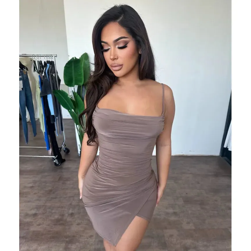 Michelle Dress (Toffee) sold by OOTDFash