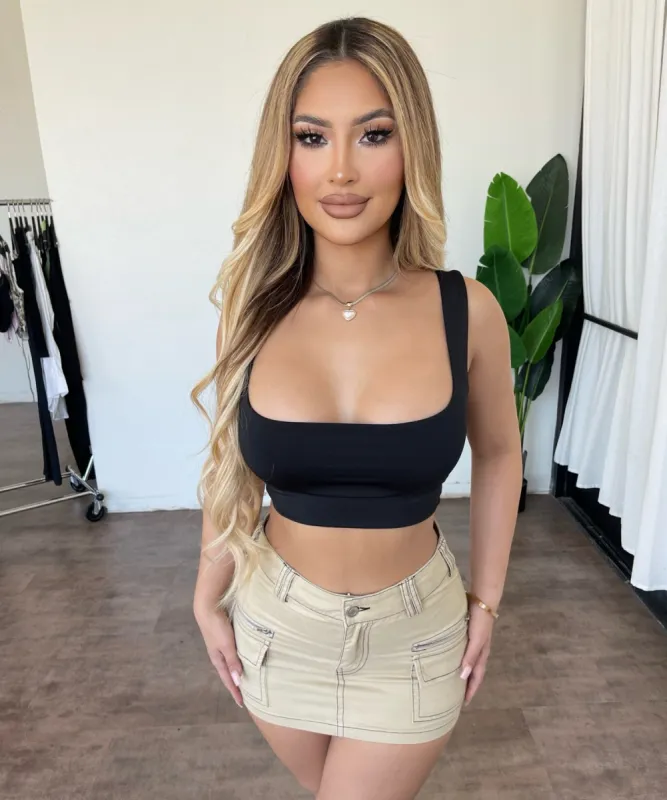 Jazmine Mini Skirt(Beige) sold by OOTDFash