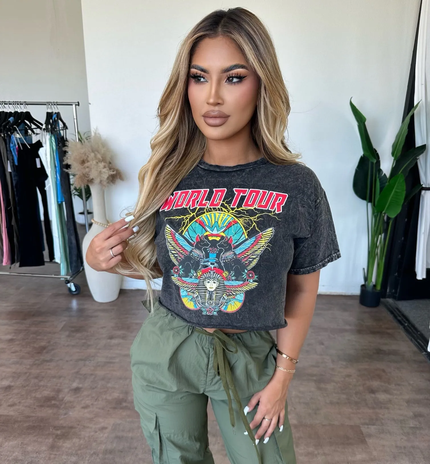 World Tour Top (Black) sold by OOTDFash