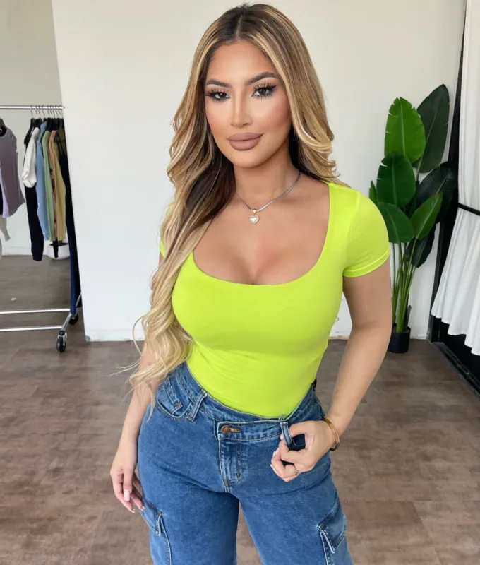 Reena Top(Lime) sold by OOTDFash