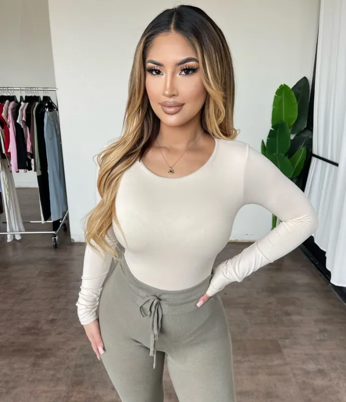 Eliana Bodysuit(Beige) sold by OOTDFash