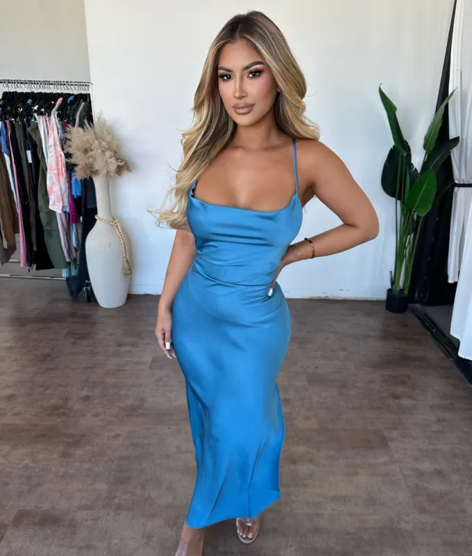 Bonnie Dress (Aqua) sold by OOTDFash