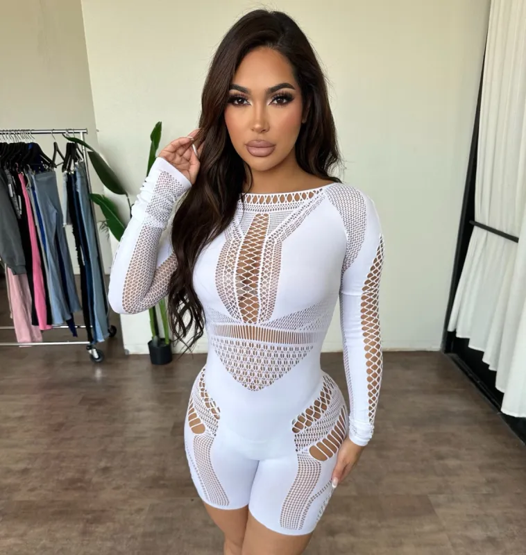 Cory Romper (White) sold by OOTDFash