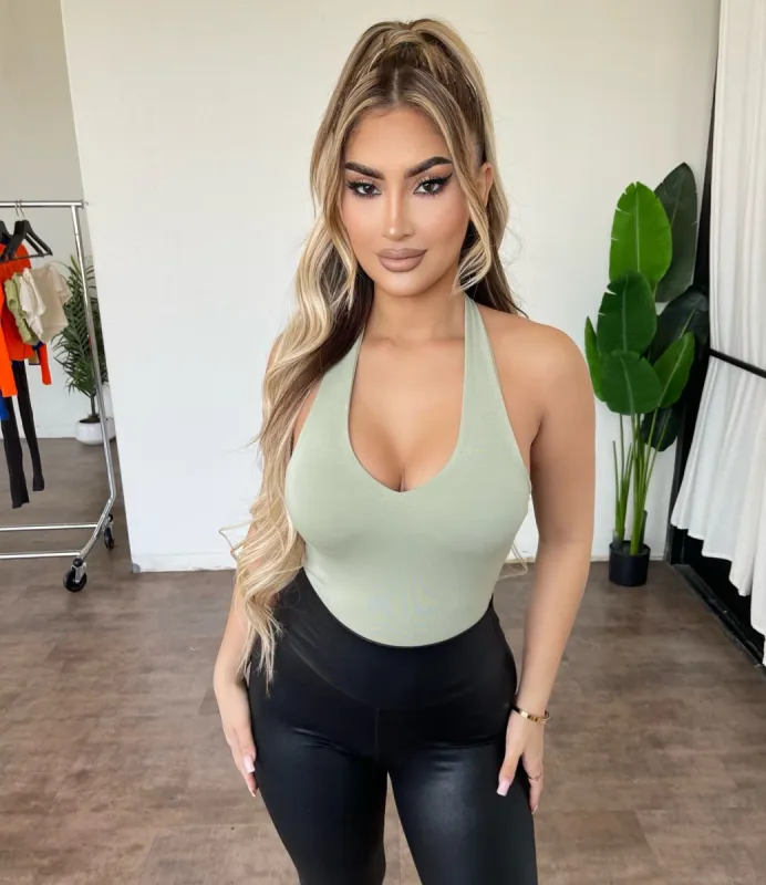 Ivette Bodysuit(Sage) sold by OOTDFash