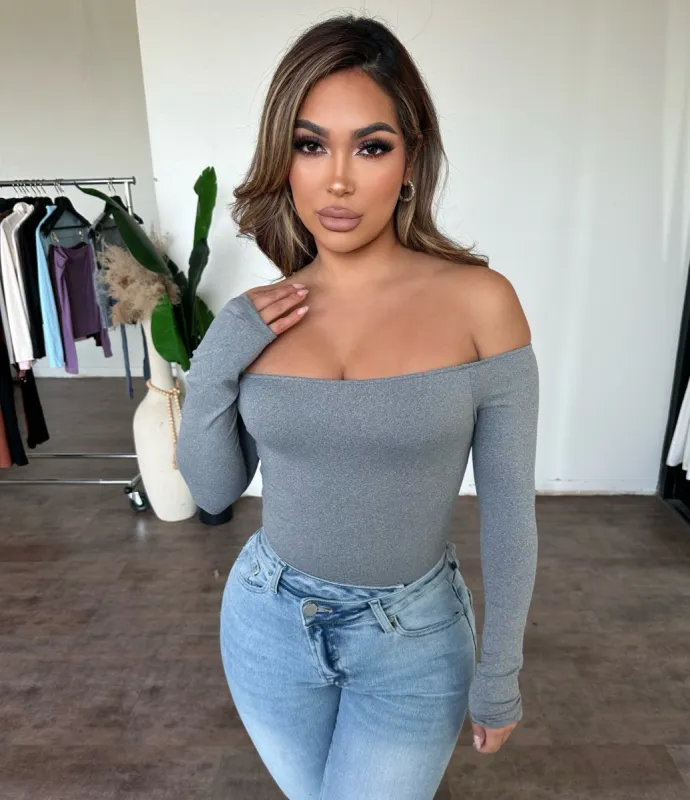 Doris Top (Heather Grey) sold by OOTDFash