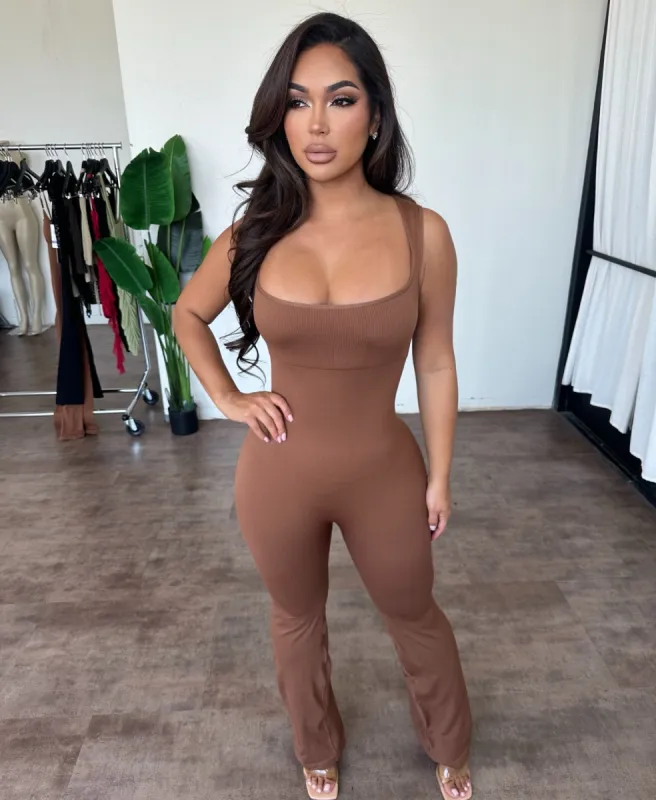 Rebecca Jumpsuit (Brown) sold by OOTDFash