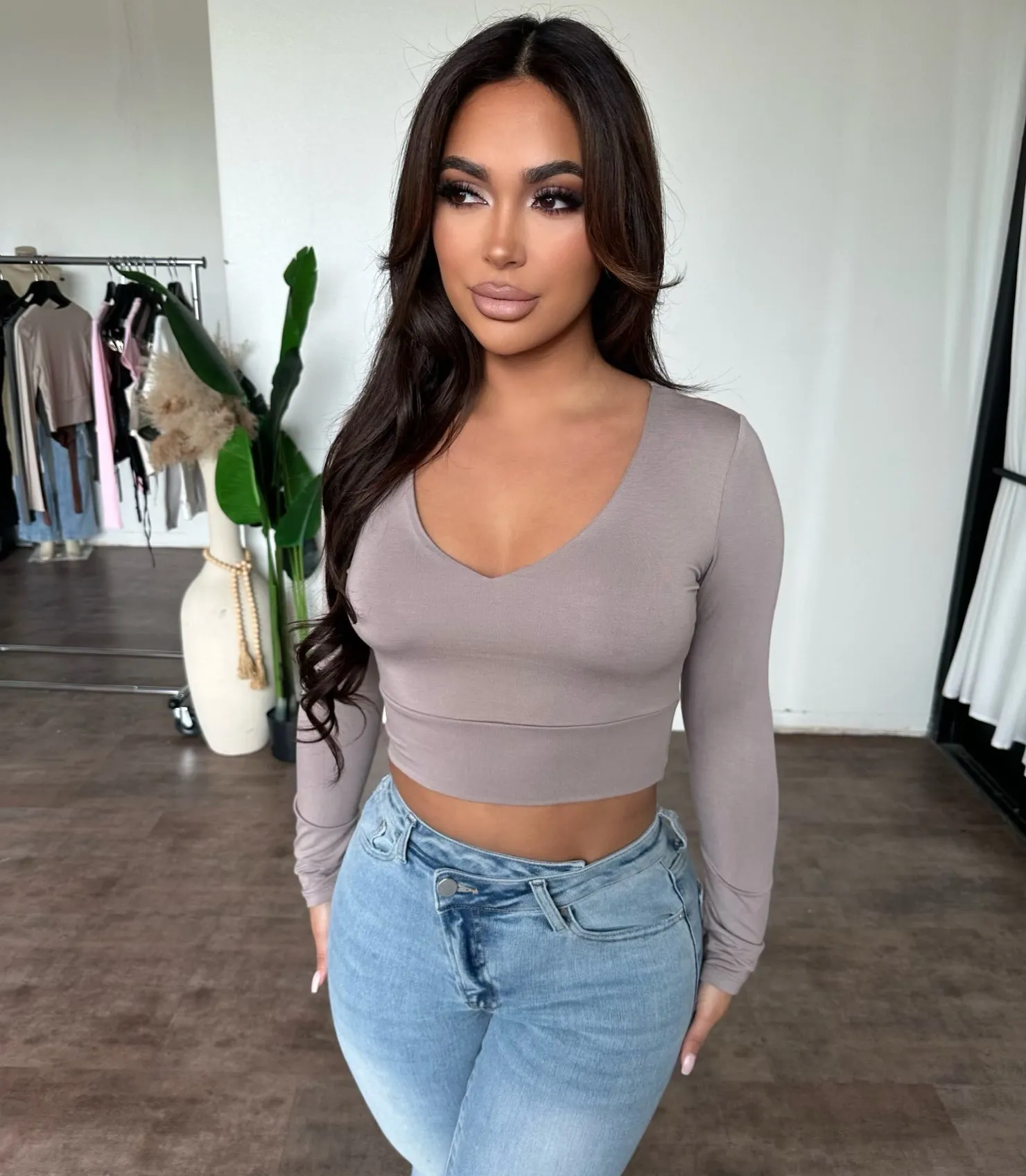 Avery Top (Mocha) sold by OOTDFash