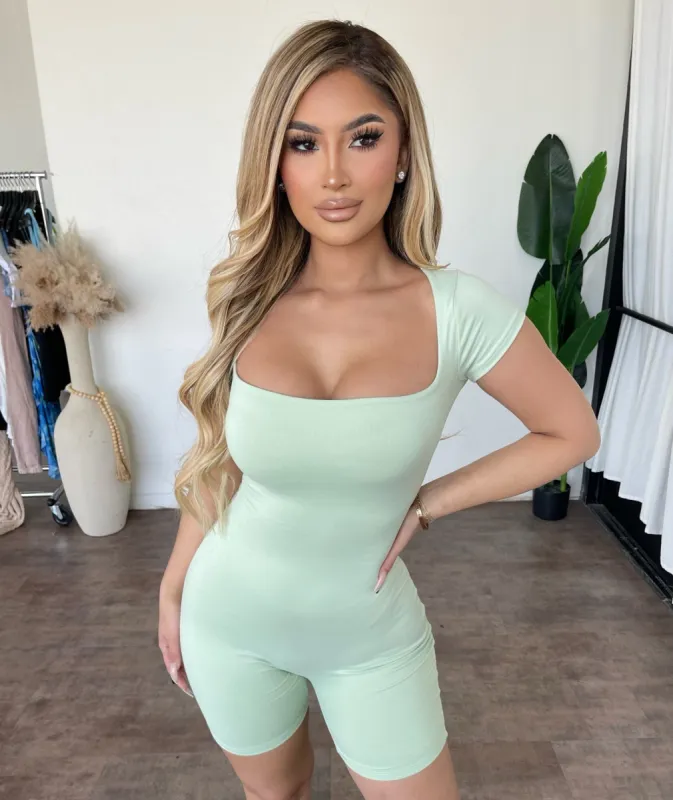 Zoe Romper (Mint) sold by OOTDFash