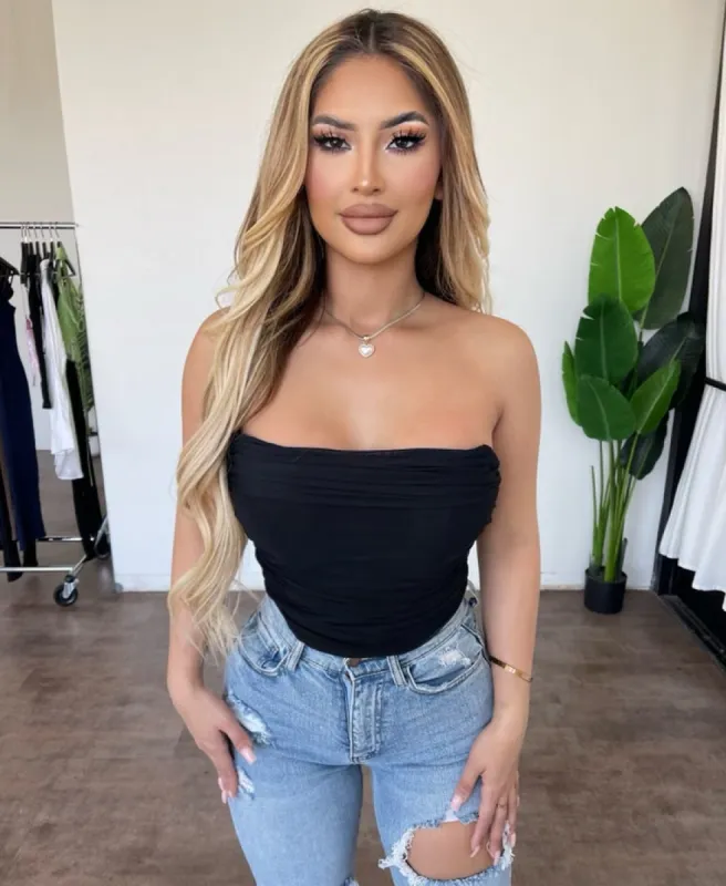 Nayelie Corset Top(Black) sold by OOTDFash