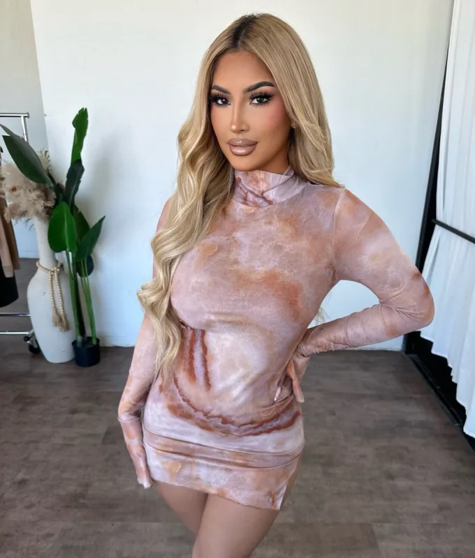 Ruth Dress (Rust) sold by OOTDFash