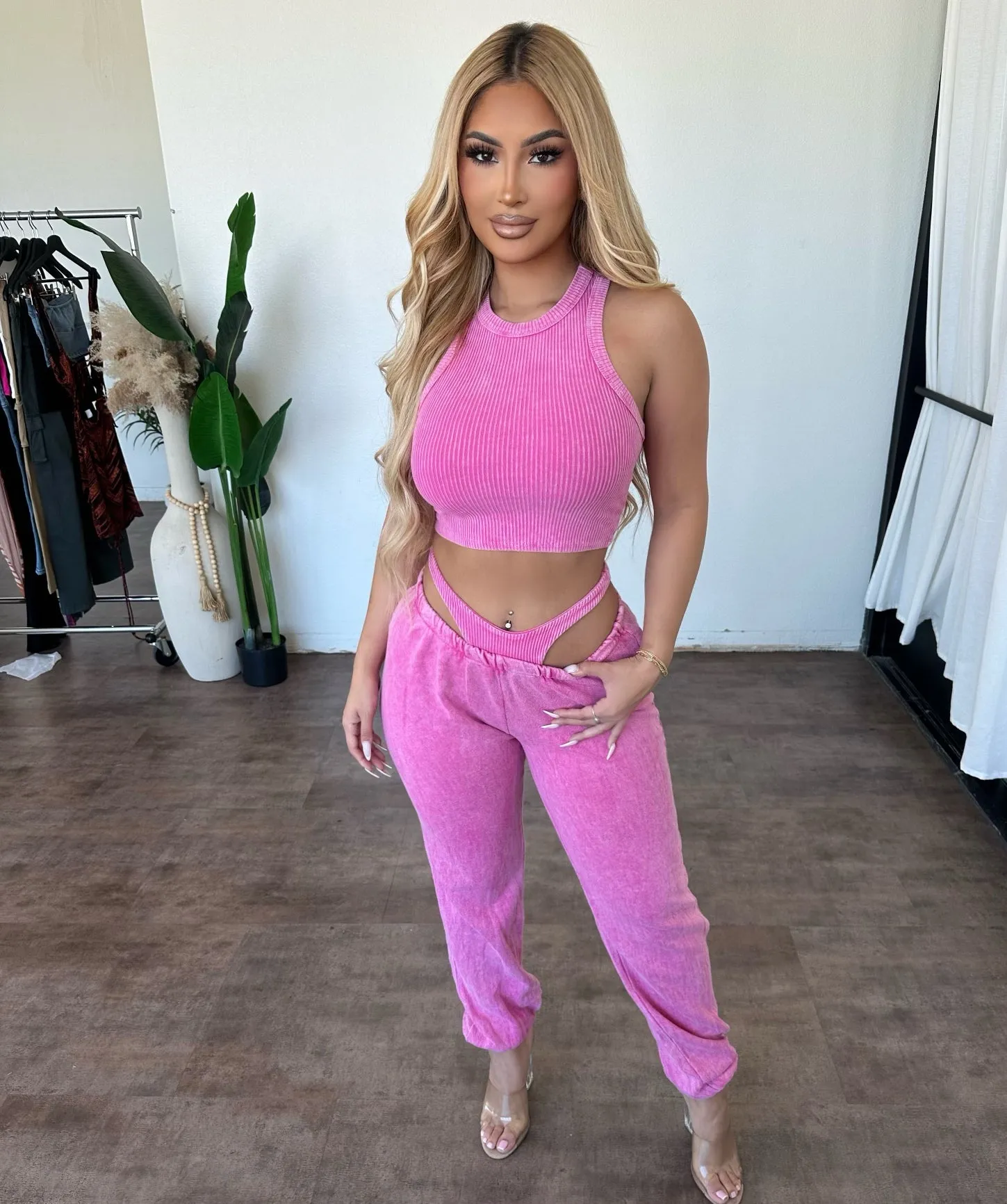 Daniela Set (Pink) sold by OOTDFash