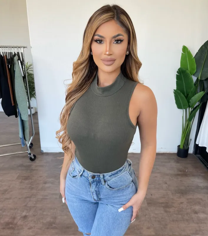 Mayra Bodysuit(Olive) made by Final Touch