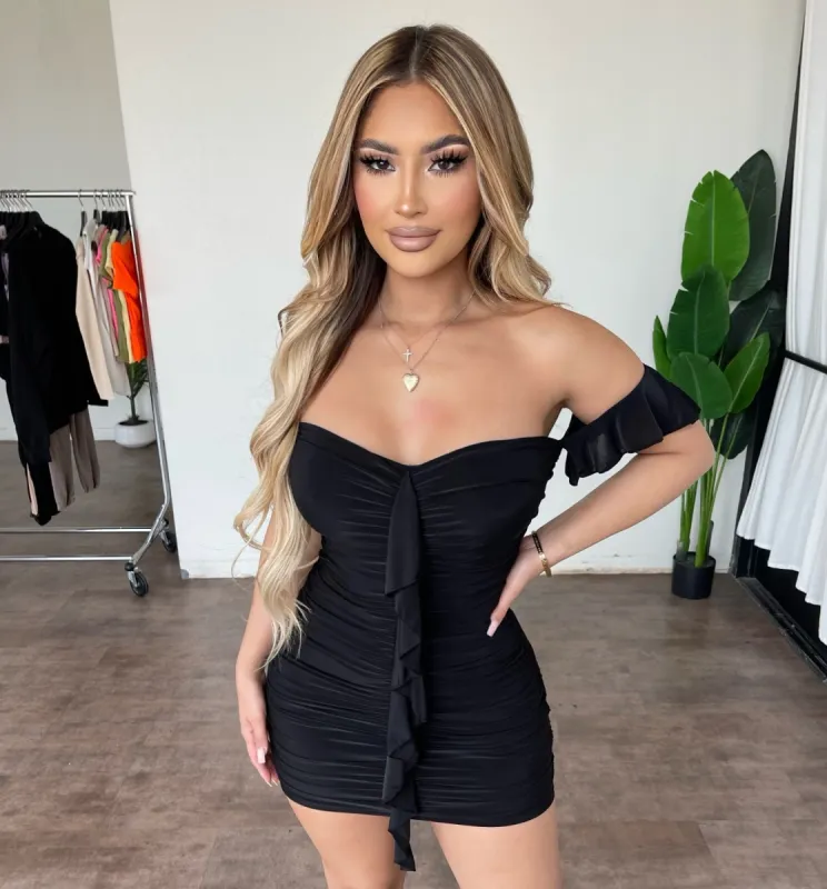 Malanie Mini Dress(Black) sold by OOTDFash