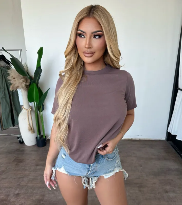 Mia Top(Deep Taupe) sold by OOTDFash