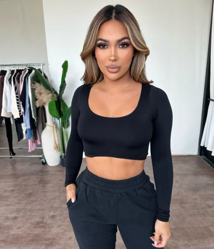 Ashley Top (Black) sold by OOTDFash