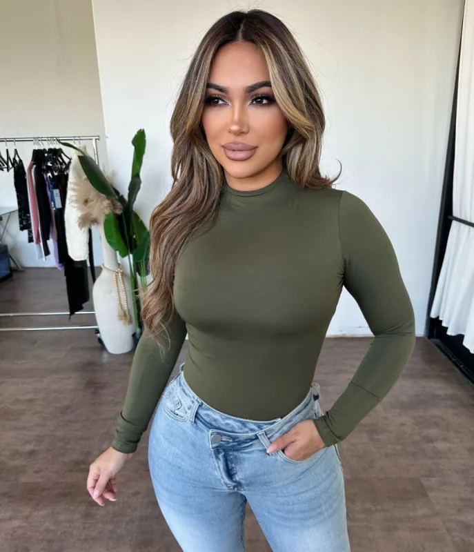 RiRi Bodysuit (Olive) sold by OOTDFash