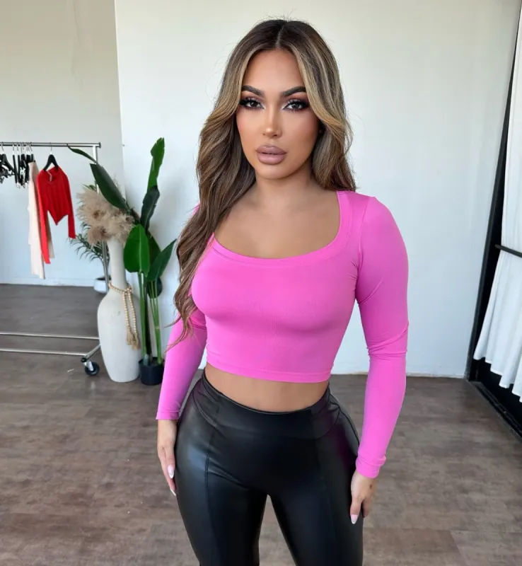 Lupe Top (Pink) sold by OOTDFash