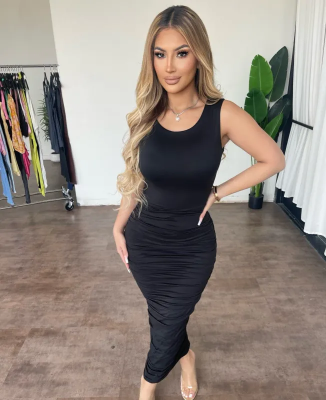 Jenny Sleeveless Dress(Black) sold by OOTDFash