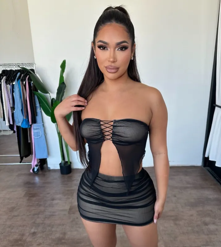 Tanisha Set (Black) sold by OOTDFash