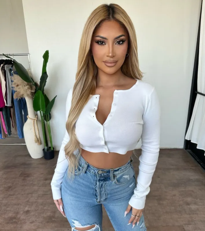 Aliah Top (White) sold by OOTDFash