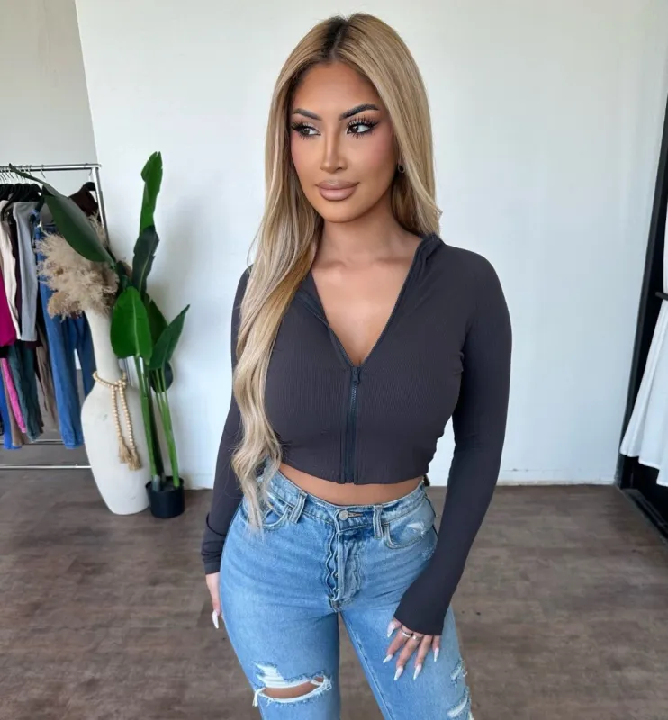 Autumn Top (Charcoal) sold by OOTDFash