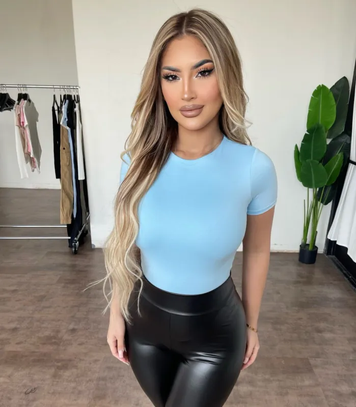 Silvie Bodysuit(Baby Blue) sold by OOTDFash