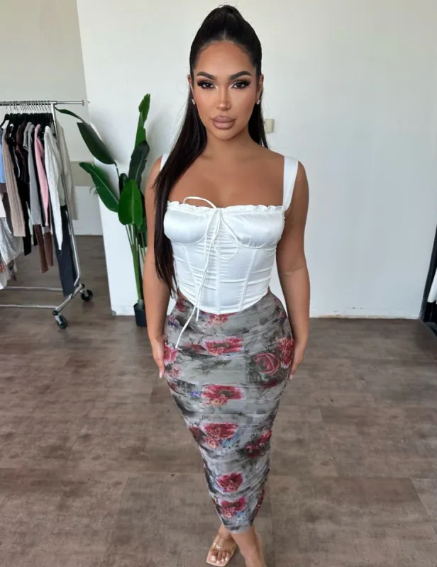 Leah Maxi Skirt (Multi) sold by OOTDFash