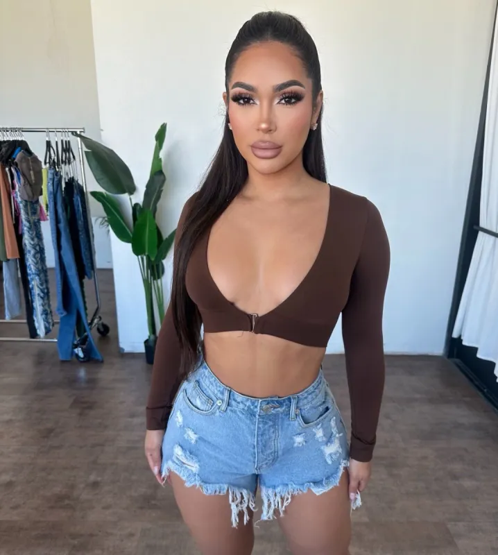 Bertha Top (Brownie) sold by OOTDFash