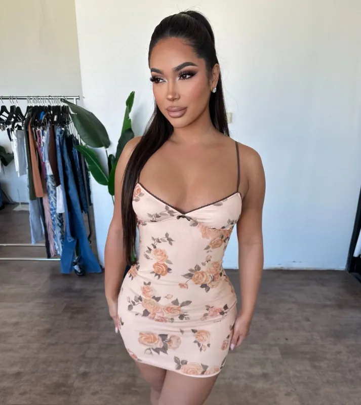 Irisa Dress (Tan) sold by OOTDFash