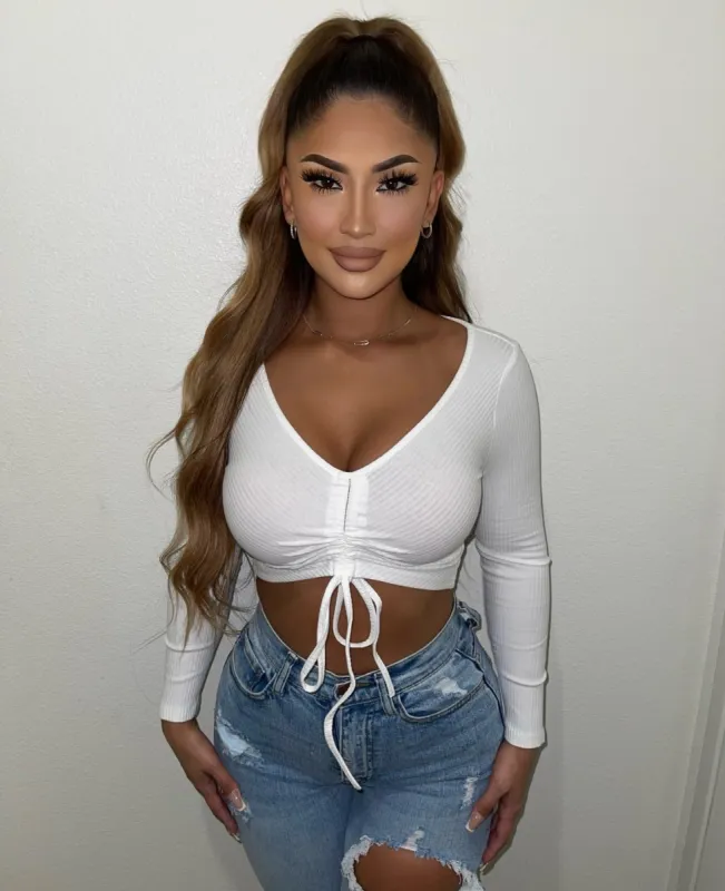 Lysa Long Sleeve Top(White)FINAL SALE sold by OOTDFash