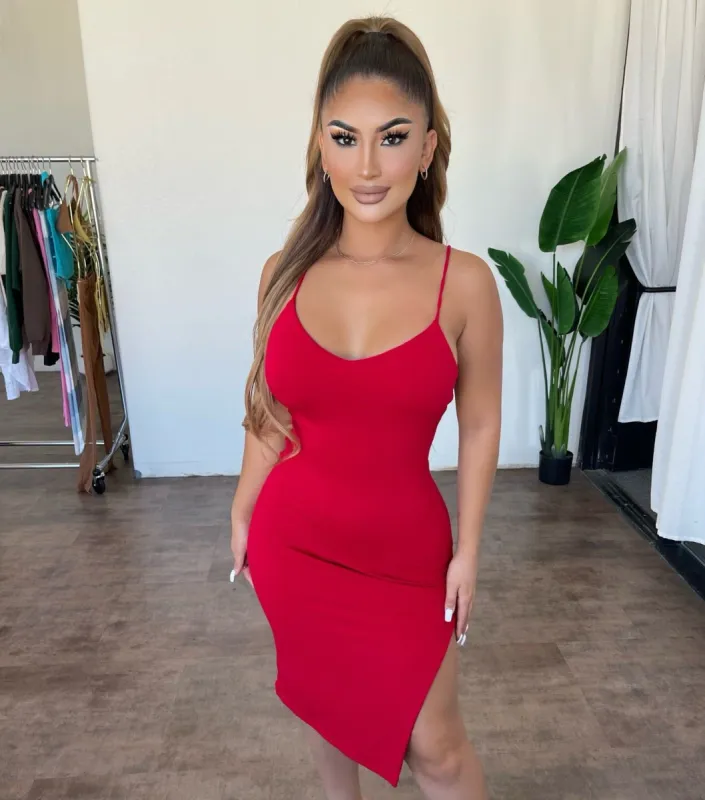 Dalia Dress(Red) sold by OOTDFash
