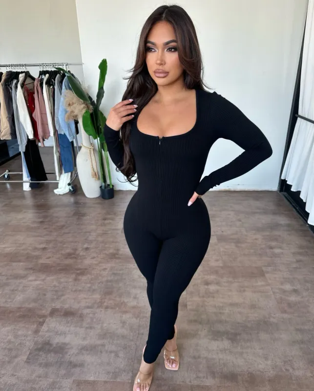 Gemma Jumpsuit (Black) sold by OOTDFash